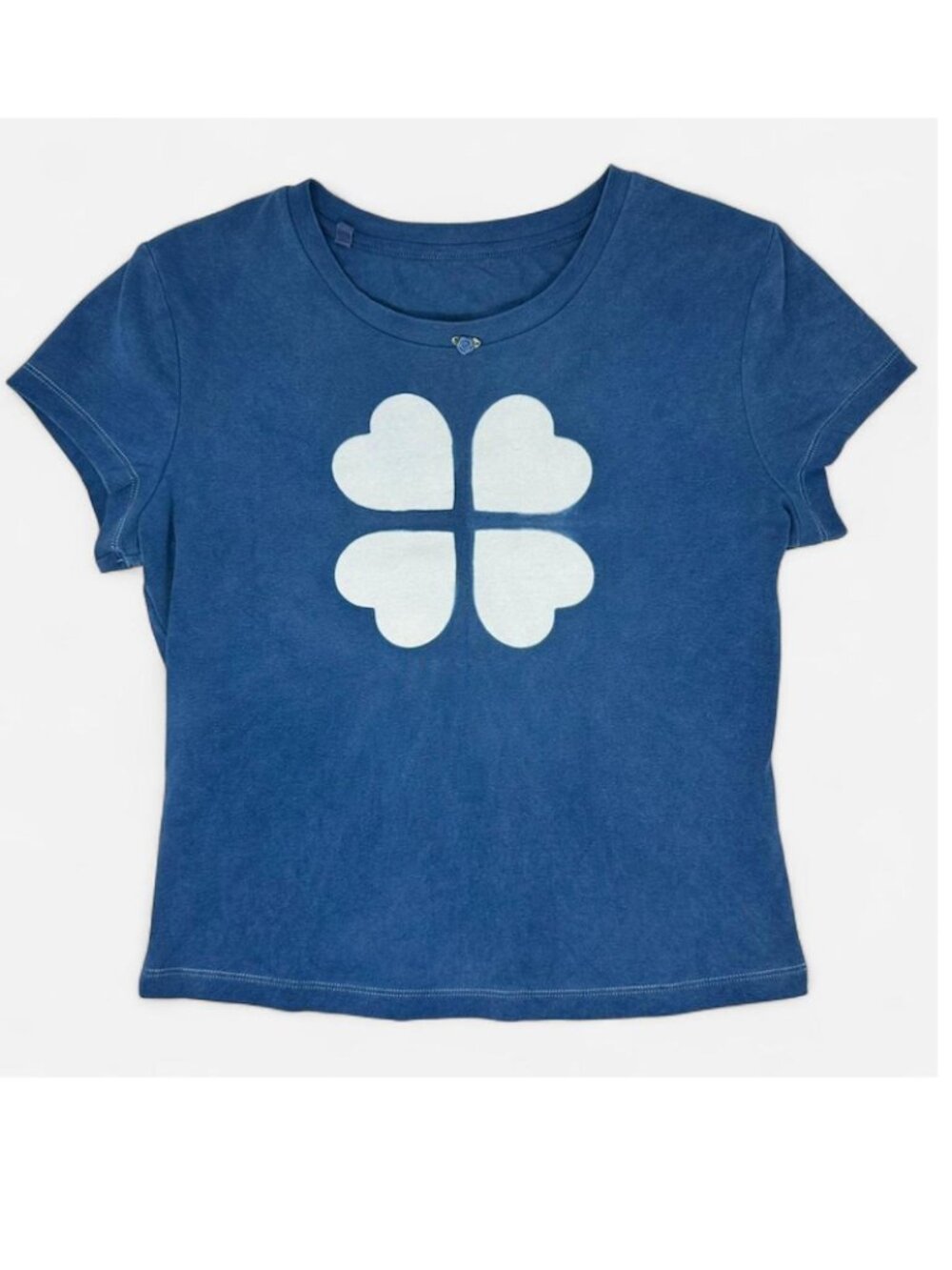 Plant Girl NYC Baby Tee (Blue, size M)
